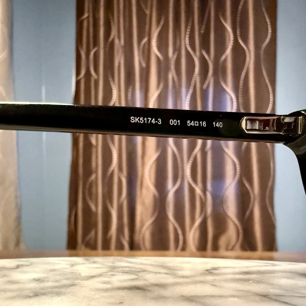 Swarovski Gloss Black Crystal Cat Eye Eyeglass FRAME w/Case - SK5174-3 54-16-140